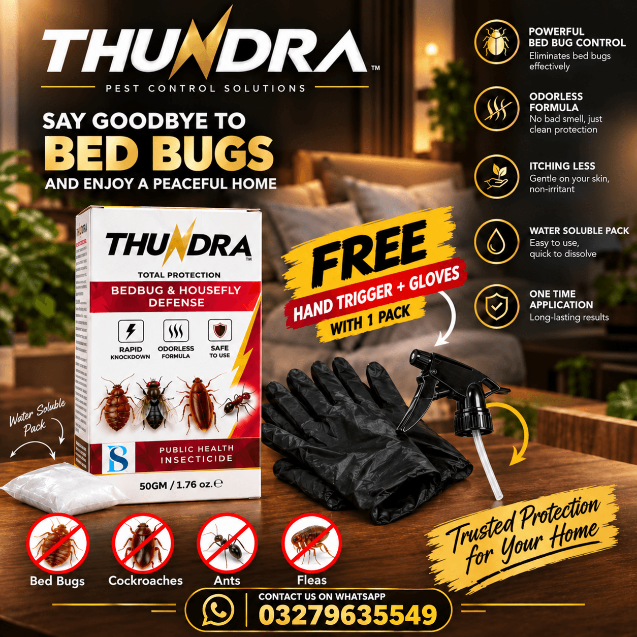 THUNDRA -BED BUGS CONTROL 50g